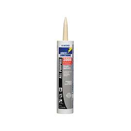 White Lightning W12002010 Adhesive Caulk, Almond, 10 fl-oz Cartridge