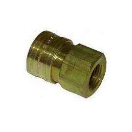 Mi-T-M AW-0017-0004 Quick-Connect Adapter, 3/8 in Socket x 3/8 in FNPT, Brass
