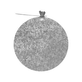 Imperial GV0748 Round Damper with Key, 4 in Dia, Steel