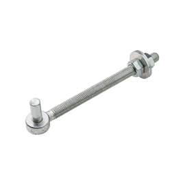 Stanley 130617 Full Threaded Bolt Hook, 8 in L x 5/8 in W, Zinc Plated