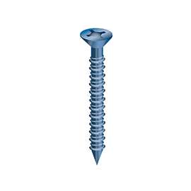 COBRA ANCHORS 624J Flat Head Concrete Screw, 3/16 in Thread, 2 in Drive