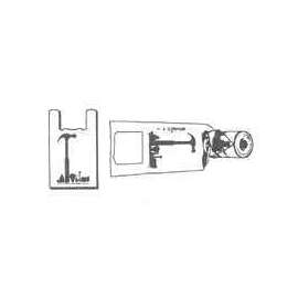 Hilex Poly 8035080 Roll Bag, L, White