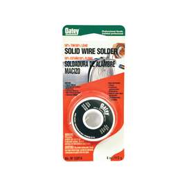 Oatey 53014 Leaded Solder, Silver, 1/4 lb Carded