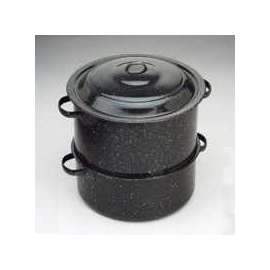 Granite Ware F6317-1 Clam and Lobster Steamer Pot, 19 qt Capacity, Black