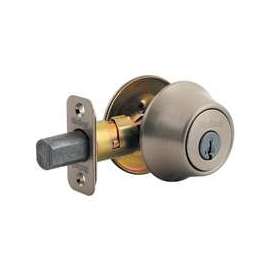 Kwikset 660 15 RCAL RCS Deadbolt, SmartKey Key, 1-Cylinder, Metal, Satin Nickel