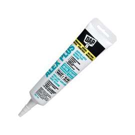 DAP ALEX PLUS 18128 Acrylic Latex Caulk with Silicone, White, 5.5 fl-oz Squeeze Tube
