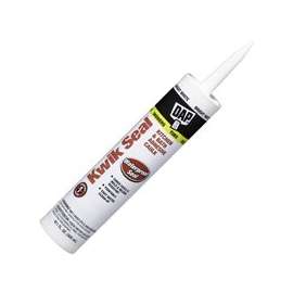 DAP KWIK SEAL 18032 Adhesive Caulk, White, 10.1 oz Cartridge