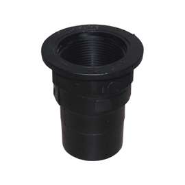 GENOVA 800 Series 88915 Swivel Tray Plug Adapter, 1-1/2 in Hub, 1-1/2 in FIP, Black