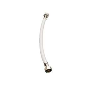 Plumb Pak EZ Series PP23884 Sink Supply Tube, 1/2 in FIP Inlet, 1/2 in FIP Outlet, 16 in L, Vinyl Tubing