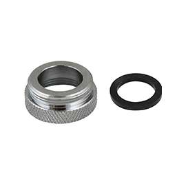 Plumb Pak PP800-61LF Faucet Aerator Adapter, 3/4-27 x 55/64-27 in Female x Male, Chrome