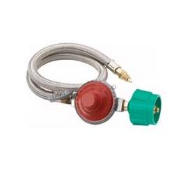 Bayou Classic M5HPR Adjustable, High-Pressure Hose and Regulator, 1/4 in Male Orifice, 5 psi Regulating