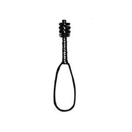 Plumb Pak PP855-5 Inside Cleaning Brush, Twist Handle, 3/4 in L Brush, 8-1/2 in OAL
