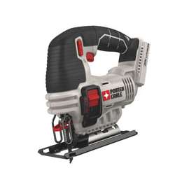 PORTER-CABLE PCC650B Jig Saw, 20 V Battery, Lithium-Ion Battery, 3/4 in L Stroke, Black/Gray/Red