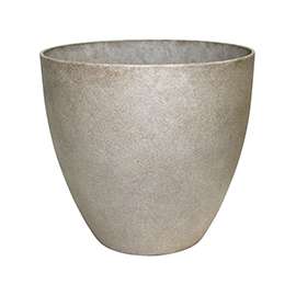 Southern Patio Hampton HDR-012344 Planter, 12 in H, Egg, Resin, Bone