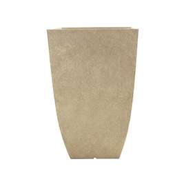 Southern Patio HDR-029885 Tall Planter, 20-3/4 in H, Square, Resin, Bone