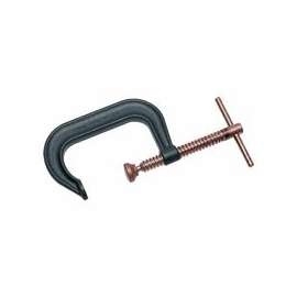 400-P Series C-Clamps, Sliding Pin, 3 1/4 in Throat Depth