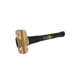 B.A.S.H Unbreakable Handle Brass Sledge Hammers, 6 lb, Unbreakable Handle