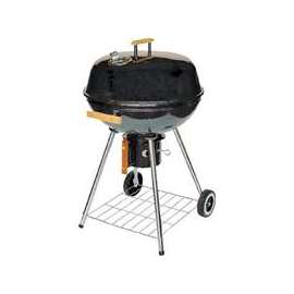 Omaha Kettle Charcoal Grill With Handle, 380 Sq-In, 22-1/2 In Dia 37-3/4 In H, Aluminum, Black