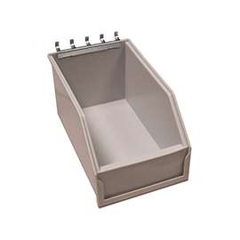 GENOVA 265325 Dump Bin with Hanger, Thermoplastic