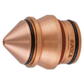 Replacement Hypertherm® Nozzle Suitable for HyPerformance® Plasma, 260 A, Bevel, Mild Steel