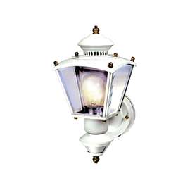 Heath Zenith HZ-4150-WH Motion Activated Decorative Light, 120 V, Incandescent Lamp, White