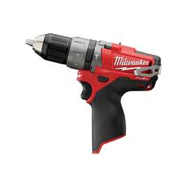 Milwaukee 2404-20 Hammer Drill/Driver Kit, 12 V Battery, Lithium-Ion Battery, 1/2 in Chuck, Black/Red