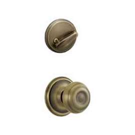 Schlage F Series F59GEO609 Knob Interior Pack, Antique Brass