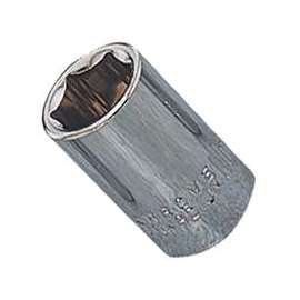 Vulcan Socket, 1/4 In Drive, 11 Mm, 6 Point, Chrome Vanadium Steel, Chrome