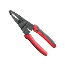 GB GS-370 Wire Stripper, Solid, Stranded Wire, High-Leverage Red Handle
