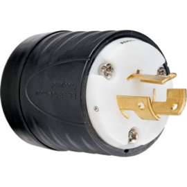 20A 250V BLK Lock Plug