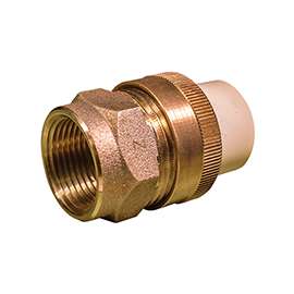 GENOVA 500 Series 53375Z/TUF-0750 Transition Union, 3/4 in Slip Joint x FIP