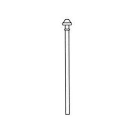 Plumb Pak PP70-2 Sink Supply Tube, 3/8 in Inlet, 15 in L, Polybutylene Tubing
