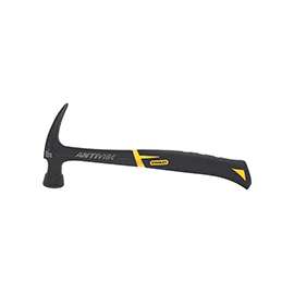 STANLEY FATMAX Anti-Vibe 51-165 Rip Claw Nail Hammer, 20 oz, Steel Head, 13-3/4 in OAL