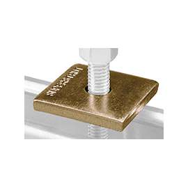SuperStrut 200 Series ZAB2411/2-10 Square Conduit Washer, Stainless Steel, Gold
