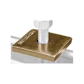 SuperStrut 200 Series ZAB2413/8-10 Square Conduit Washer, Stainless Steel, Gold