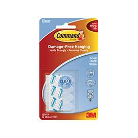Command 17024CLR Refill Strip, Clear