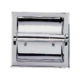 Boston Harbor Paper Holder, Wall, Recessed, Durable Metal, Chrome Plated