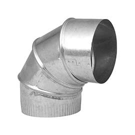 Imperial GV0308 Stove Pipe Elbow, 10 in, Galvanized