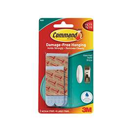 Command 17615B Replacement Strip, White
