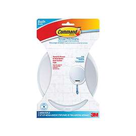 Command BATH15-ES Fog-Resistant Mirror, Oval, 7-1/8 in W, 6-3/8 in H