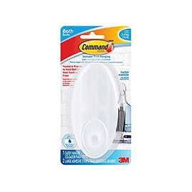 Command BATH19-ES Bath Caddy Hanger, 7.5 lb Weight Capacity, Plastic