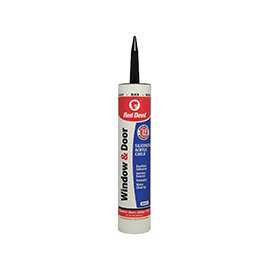 Red Devil 084660 Siliconized Acrylic Caulk, Black, 10.1 fl-oz Cartridge