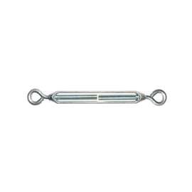 ProSource Eye-With-Eye Turnbuckle, 10-15/64 In Closed, 16 In Take, Zinc Die Cast Housing, Steel Eye Bolt