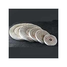 Dico 527-60-4M Buffing Wheel, 4 in Dia, Flannel Cotton
