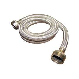 Plumb Pak PP23821 Washing Machine Hose, 3/4 in FHT x FHT, Stainless Steel