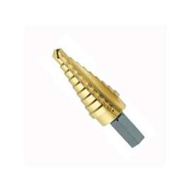 IRWIN Unibit 15103ZR Self-Starting Step Drill Bit, 1/8 in L Flute, Hex Shank, 3/8 in Dia Shank