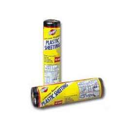 Warp's 4CH15-B Waterproof Poly Film, 25 ft L, 15 ft W, 4 mil Thick, Black
