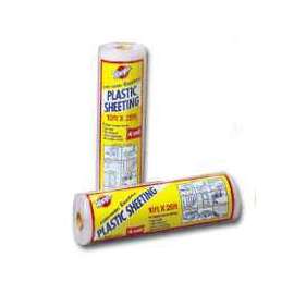 Warp's 4CH20 Waterproof Poly Film, 25 ft L, 20 ft W, 4 mil Thick, Clear
