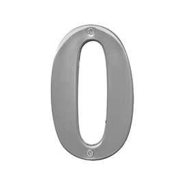 HY-KO Prestige BR-51SN/0 House Number, Character 0, 5 in H Character, Nickel Character