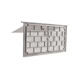 Master Flow LW1 Foundation Vent, 50 sq-in Net Free Ventilating Area, Aluminum